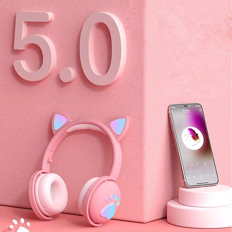 MOZOS KID DOG Kabelloser Kopfhörer für Kinder Violett