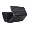 Mozos MSHIELD-CABIN-ECO Akustik-Isolationsschild für Mikrofon, 5-Panel, Schwarz