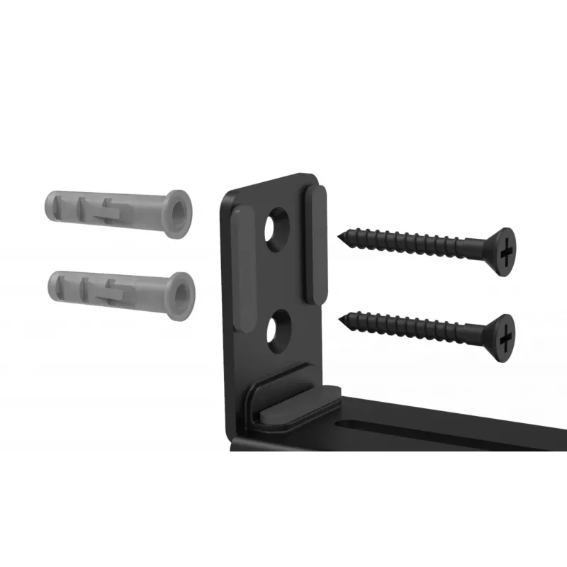 MOZOS SWM2 Soundbar-Wandhalterung – Schwarz, Stahl, 15 kg Tragfähigkeit