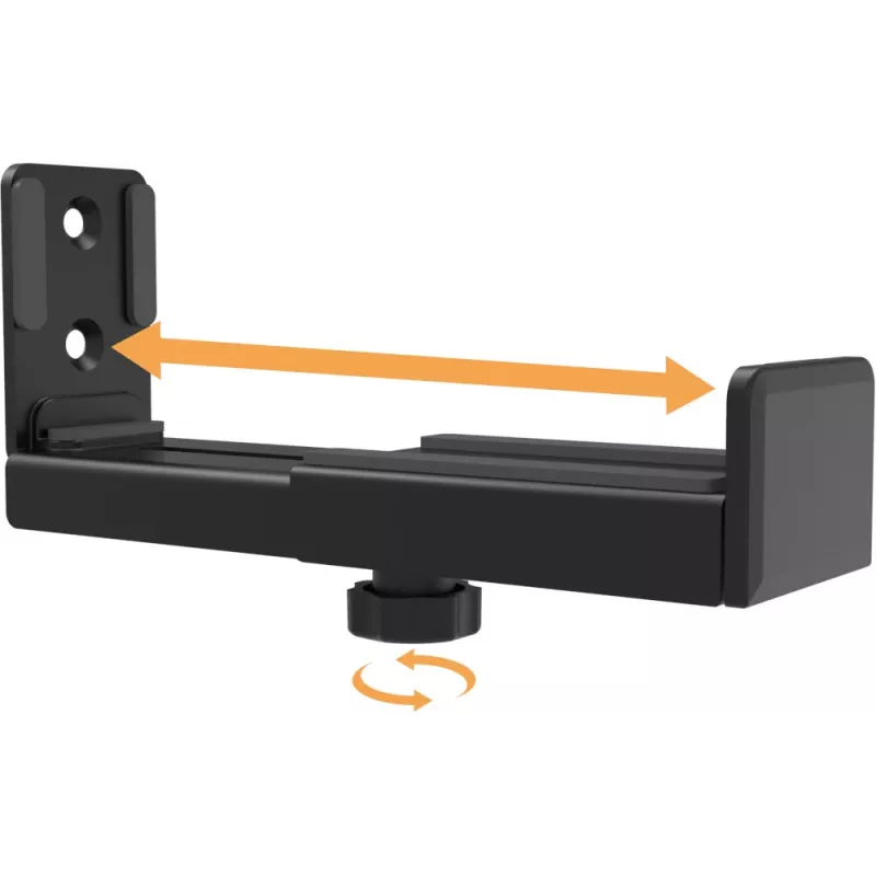 MOZOS SWM2 Soundbar-Wandhalterung – Schwarz, Stahl, 15 kg Tragfähigkeit