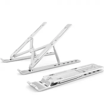 MOZOS N3 SV Ergonomischer Aluminium-Laptopständer für 10-17,3 Zoll Laptops, Silber