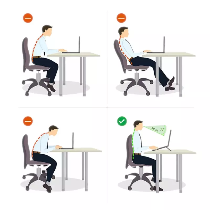 MOZOS N3 SV Ergonomischer Aluminium-Laptopständer für 10-17,3 Zoll Laptops, Silber