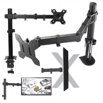 MOZOS MS02 Tischhalterung für Monitor 10-29 inch Schwarz
