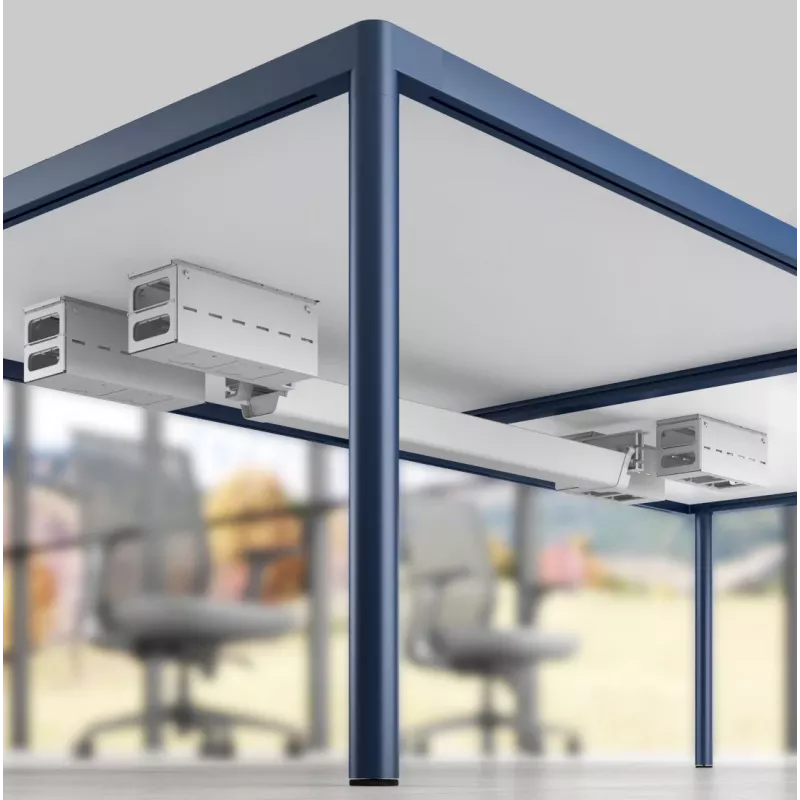 MOZOS CT550WH Kabelmanagement-Schale unter dem Schreibtisch 550 mm Weiß