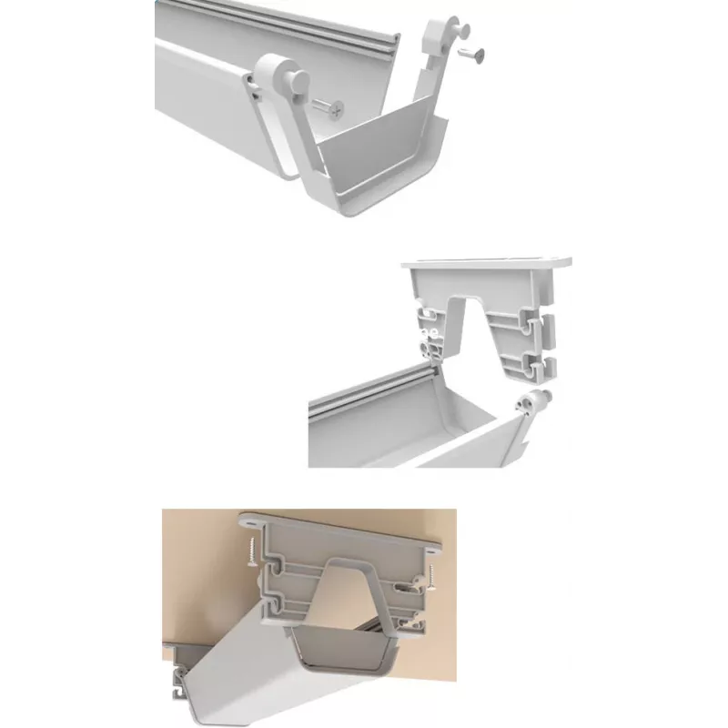 MOZOS CT550WH Kabelmanagement-Schale unter dem Schreibtisch 550 mm Weiß