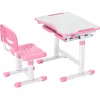 MOZOS DC-SET Verstellbarer Schreibtisch- und Stuhlsatz Rosa