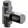 MOZOS LED Digitales Duschthermometer, wasserbetrieben