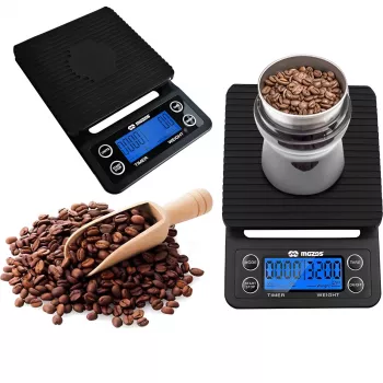 MOZOS CAFFE Elektronische Kaffeewaage mit Stoppuhr