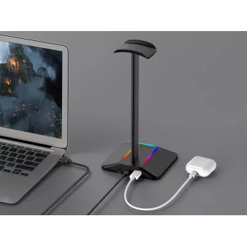 MOZOS D12 RGB LED Headphone Stand für Over-Ear-Kopfhörer