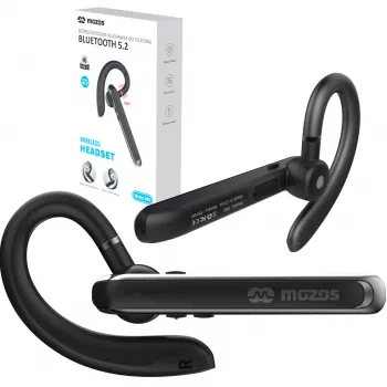 MOZOS 880 Wireless Bluetooth 5.2 Headset mit Mikrofon, Schwarz
