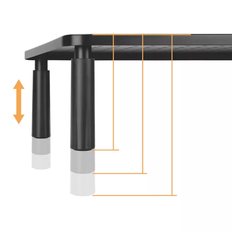 MOZOS SPM2 Dual Monitor Riser Desk Stand 1000x230x120 mm Black
