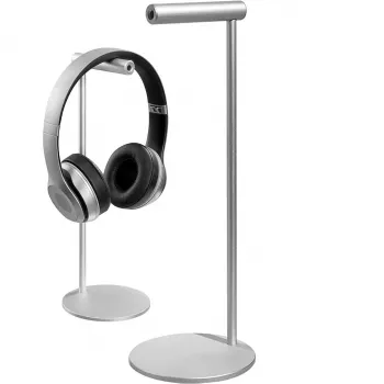 MOZOS HS-ALU Kopfhörerständer aus Aluminiumlegierung für Over-Ear-Kopfhörer, Schwarz