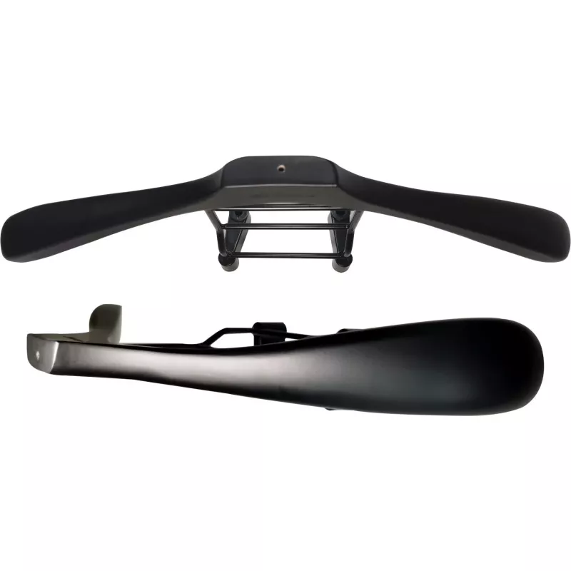 MOZOS WS-BK Auto-Kleiderbügel für Kopfstütze, Schwarz/Silber, Edelstahl & ABS, 20 kg Tragfähigkeit