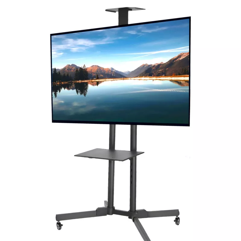 MOZOS 1500 Mobiler TV-Ständer für 32-70 Zoll Fernseher und Monitore, Schwarz