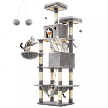 MOZOS Kitty Tree Großer Kratzbaum für Katzen, Höhe 206 cm