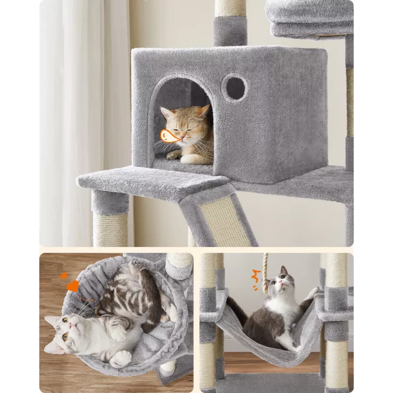 MOZOS Kitty Tree Großer Kratzbaum für Katzen, Höhe 206 cm