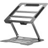 MOZOS N2-BK Ergonomischer Laptop-Ständer - Schwarz, höhenverstellbar, klappbar, Aluminium