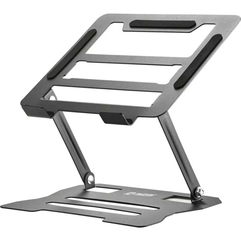 MOZOS N2-BK Ergonomischer Laptop-Ständer - Schwarz, höhenverstellbar, klappbar, Aluminium