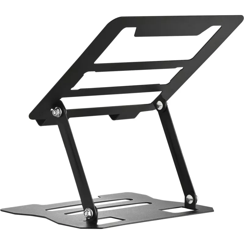 MOZOS N2-BK Ergonomischer Laptop-Ständer - Schwarz, höhenverstellbar, klappbar, Aluminium