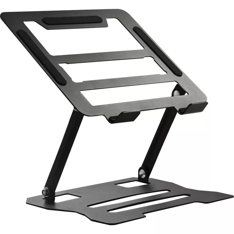 MOZOS N2-BK Ergonomischer Laptop-Ständer - Schwarz, höhenverstellbar, klappbar, Aluminium
