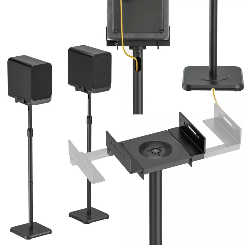 MOZOS MSS6-SET Studio Monitor Ständer Paar Schwarz