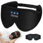 MOZOS LC001-V2 Bluetooth Schlafmaske mit Stereo-Lautsprechern, Schwarz
