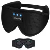 MOZOS LC001-V2 Bluetooth Schlafmaske mit Stereo-Lautsprechern, Schwarz