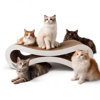 MOZOS KITTY-SPIKE Katzenkratzbaum & Liege für Katzen, Pappe, Groß, 86 cm XXL