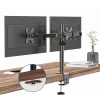 MOZOS MS03 Dual-Monitor-Tischhalterung für 17-34 Zoll Bildschirme, Schwarz