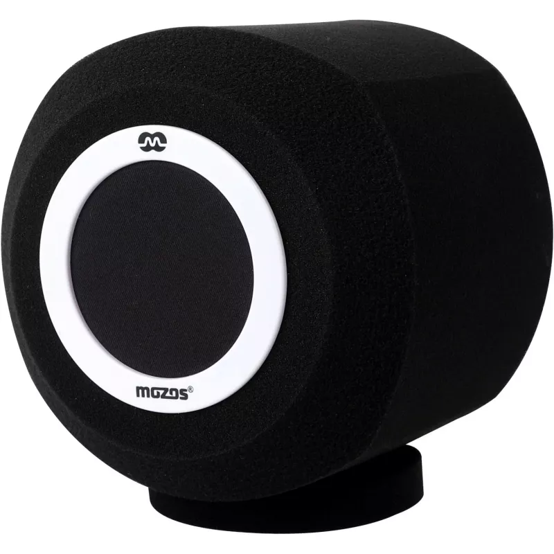 MOZOS PS-4 Kugelförmiger Schaumstoff-Popfilter Windschutz Schwarz