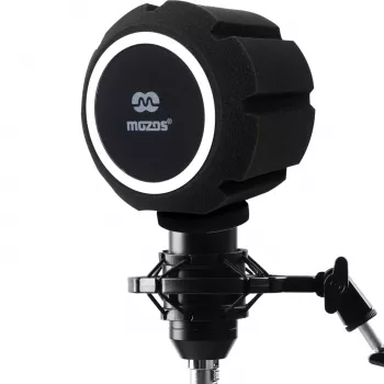 MOZOS PS-5 Kugelförmiger Schaumstoff-Popfilter für Mikrofon - Schwarz