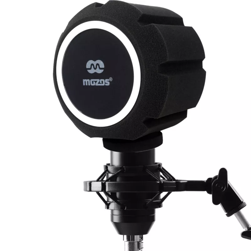 MOZOS PS-5 Kugelförmiger Schaumstoff-Popfilter für Mikrofon - Schwarz