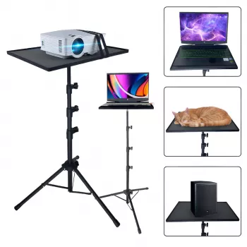 MOZOS PL2 Universal-Stativ für Projektor, Laptop, Tablet, Schwarz, 70-120 cm, 10 kg