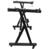 MOZOS KSX6 X-Style Keyboard Stand mit Rollen für Digitalpiano