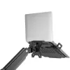 MOZOS LP-BASIC Laptop Tray für Monitorarme, Schwarz, Stahl, VESA 75x75/100x100 mm, 10 inch-17,3 inch