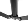 MOZOS PB02 Klappbarer Drumhocker / Thron, Schwarz, 280 mm Sitzfläche, 450-550 mm Höhe