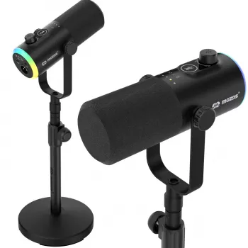 Mozos GM-ONE USB XLR RGB LED Mikrofon Schwarz