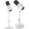 MOZOS GM-ONE Weißes Dynamisches Mikrofon USB XLR RGB LED