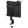Huzaro Sync 3.0 Desk Organizer Panel - Schwarz, 700x600 mm, Klemmbefestigung, mit 2 Ablagen, 5 Haken, Stifthalter