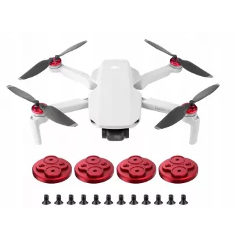 SUNNYLIFE 4x Motorschutz für DJI Mavic Mini - Schwarz ABS-Kunststoff Snap-on Staubdicht Kratzfest