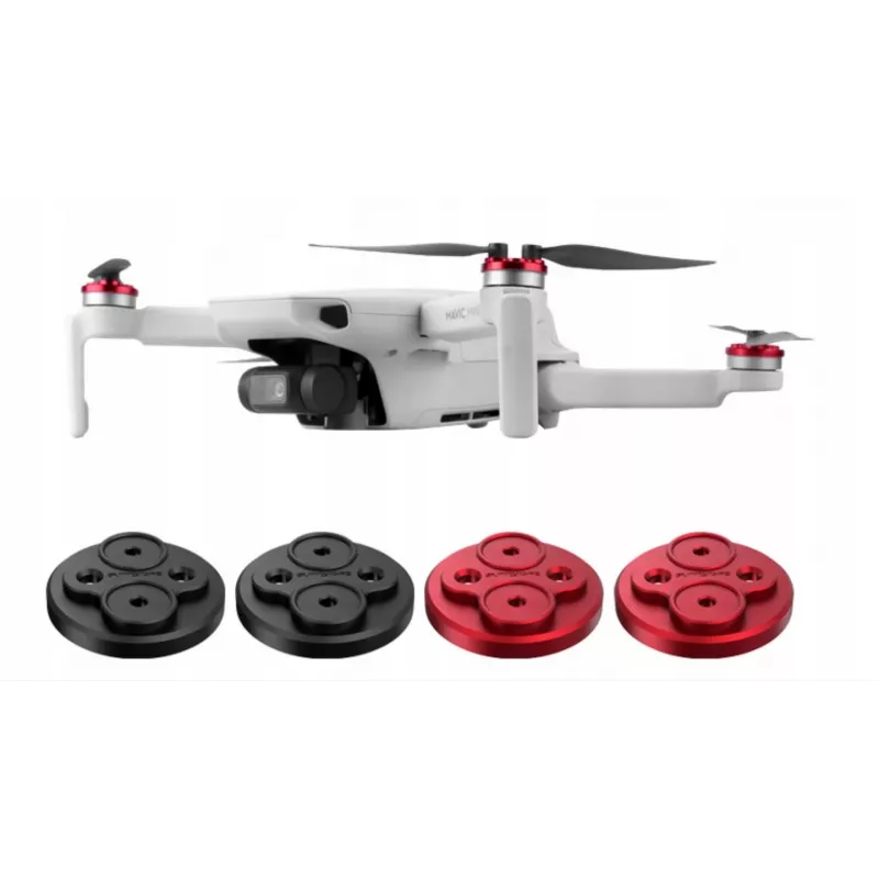 SUNNYLIFE 4x Motorschutz für DJI Mavic Mini - Schwarz ABS-Kunststoff Snap-on Staubdicht Kratzfest
