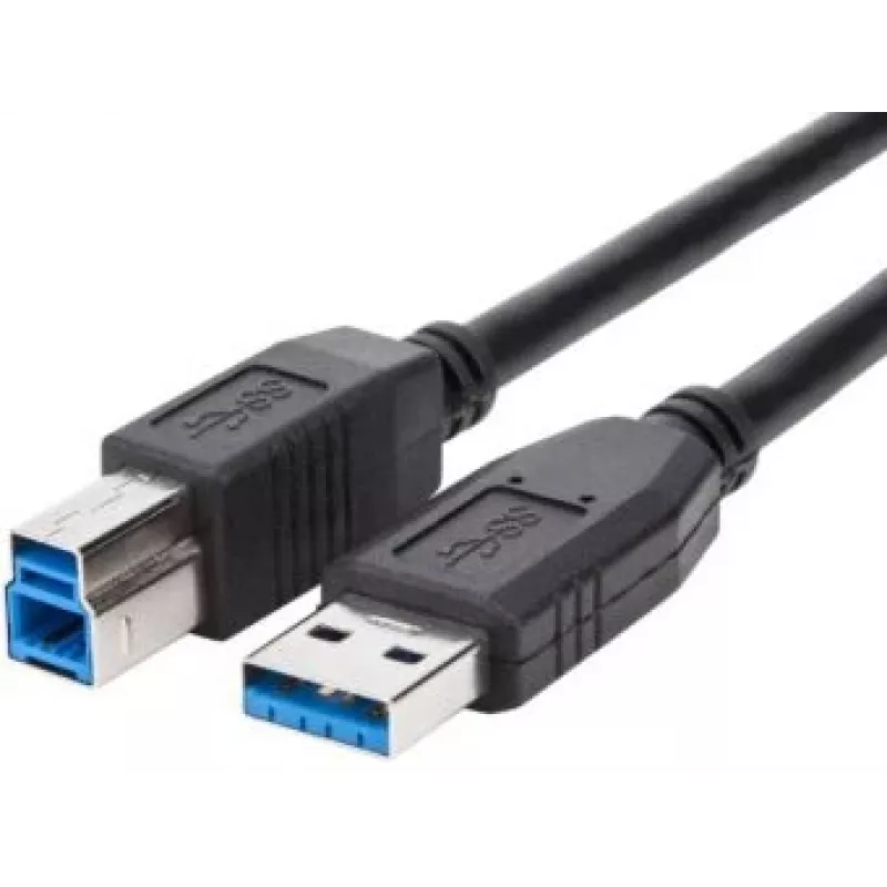 Brackton USB 3.0 Kabel Typ-A auf Typ-B 5Gbps 1m Schwarz