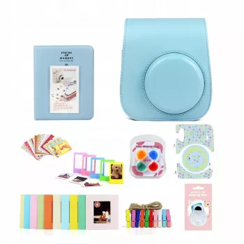 LOVEINSTANT 8-in-1 Kamera-Zubehörset für Fujifilm Instax Mini 11 - Blau