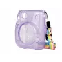 LOVEINSTANT Schutzhülle für Fujifilm Instax Mini 11 - Transparentes Lila Glitter