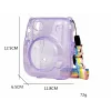 LOVEINSTANT Protective Case für Fujifilm Instax Mini 11 - Transparent Pink mit Glitter
