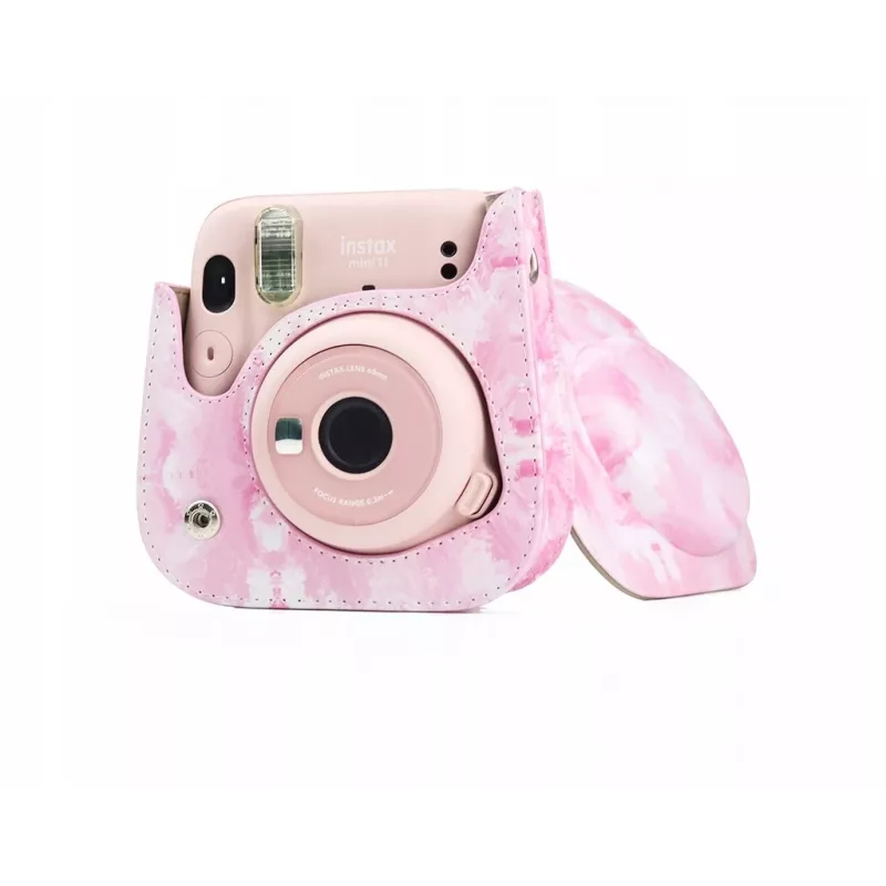 LOVEINSTANT Schutzhülle für Fujifilm Instax Mini 11 - Watercolor Pink Blurs