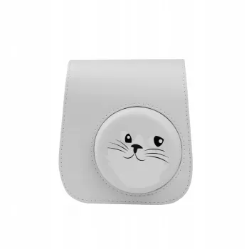 LOVEINSTANT Schutzhülle für Fujifilm Instax Mini 11 - Süßes Katzen-Design, Grau