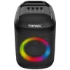 Tonsil Party Dance 800 Tragbarer Bluetooth-Partylautsprecher mit Karaoke, Disco-LED, 80 W RMS, 2x8 inch-Tieftönern, Schwarz