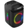 Tonsil Party Dance 800 Tragbarer Bluetooth-Partylautsprecher mit Karaoke, Disco-LED, 80 W RMS, 2x8 inch-Tieftönern, Schwarz