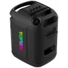 Tonsil Party Dance 800 Tragbarer Bluetooth-Partylautsprecher mit Karaoke, Disco-LED, 80 W RMS, 2x8 inch-Tieftönern, Schwarz